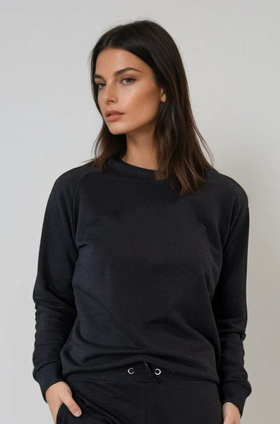 Relax in comfort and style with the Marnie Everyday Sweatshirt. Made from soft terry cotton, it boasts a slight scoop neckline and it sits perfectly just at the hips, ensuring a flattering fit. Available in sizes 8 to 16, the Marnie Everyday Sweatshirt is designed with a neater fit—if you prefer a looser style, we recommend sizing up.